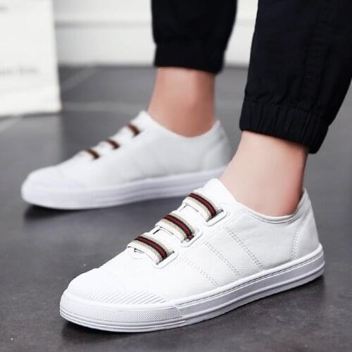 New Low Top Velcro Men Shoes Flat Bottom Student Canvas Shoes Korean Lightweight Breathable Casual Shoes