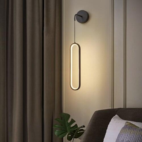 New LED Wall Lamp Nordic Minimalist Living Room Wall Lamp Creative Wedding Room Bathroom Lamp Bedroom Bedside led Light Fixtures