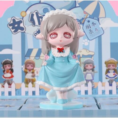 Youpin Original maid cafe blind box creative two-dimensional girl figure doll doll girl heart birthday gift