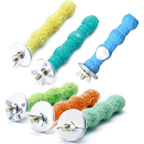 Pet Bird Toys Parrot Chew Grinding Claw Stand Perches Cage Cockatiel Parakeet Hanging Toy
