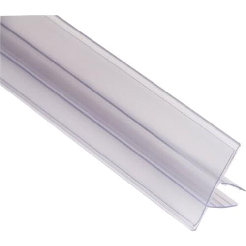 120cm POP middle clamp clearticket clip data strip glass wood clip strip shelf price talker label holder strip