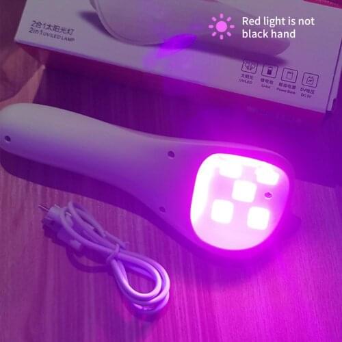 Portable UV 5 LED Purple Light Nail Dryer Curing Lamp Flashlight Torch for Gel Nail Polish Art Light Lamp Machine Tools light
