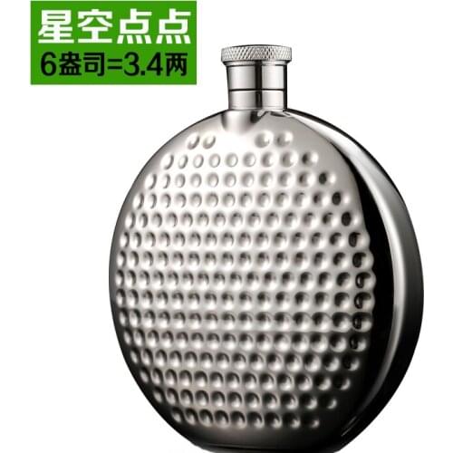 Portable Stainless Steel Hip Flasks Personalized Outdoor White Hip Flask Men Small Bouteille Verre Kitchen Dining Bar EF50HF