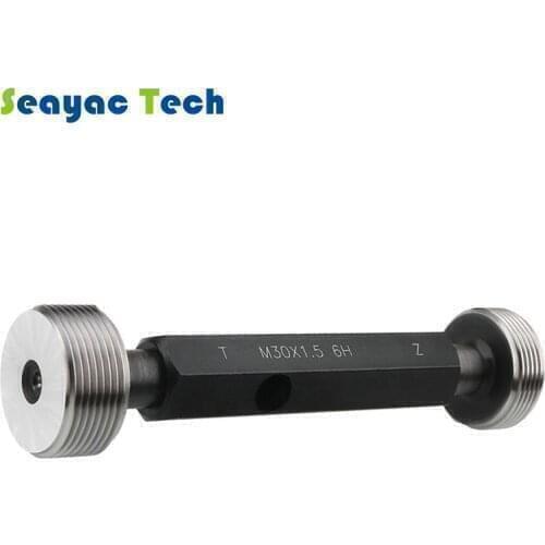 Thread Plug Gauge M4~M12 Steel Gauge Metric Thread Plug Gauges Go and No Go 6H