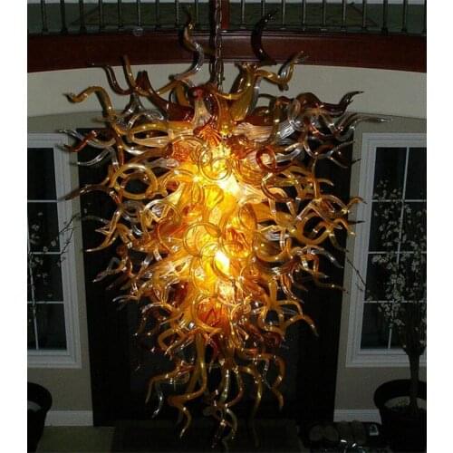 Modern Hand Blown Glass Chandelier Lightings High Quality Livingroom Art Decor Murano Glass Chandelier for Home