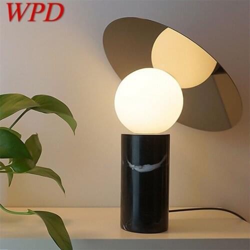 WPD Modern Office Table Light Creative Design Simple Marble Desk Lamp LED Decorative For Foyer Living Room Bedroom