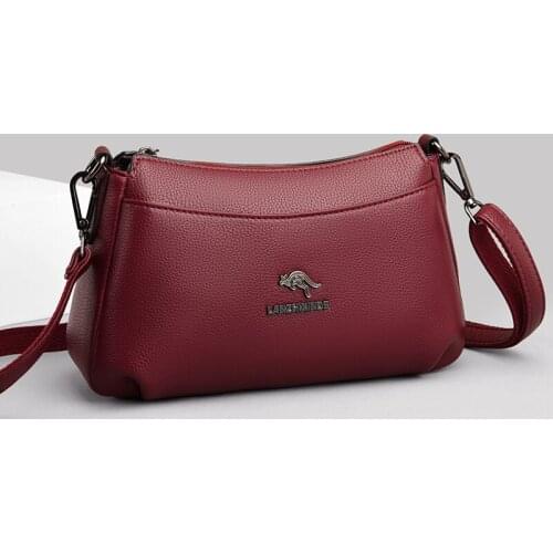 Soft Leather Messenger Bags Luxury Women Designer Handbag and Purses Casual Crossbody Bag Ladies Simple Flap Shoulder Armpit Bag