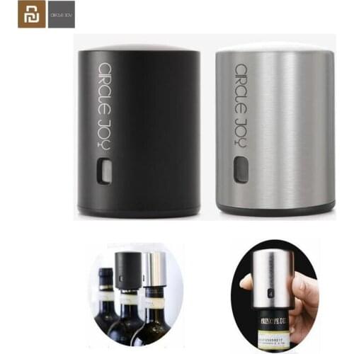 Youpin Smart Wine Stopper Stainless Steel Electric Stopper Wine Corks Mi Circle Joy Vacuum Memory Wine Stopper