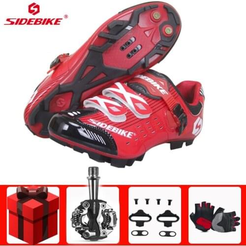 Sidebike Cycling Shoes Men Sapatilha Ciclismo Mtb Mountain Bike Racing Ultralight Breathable Bicycle Self-Locking Shoes