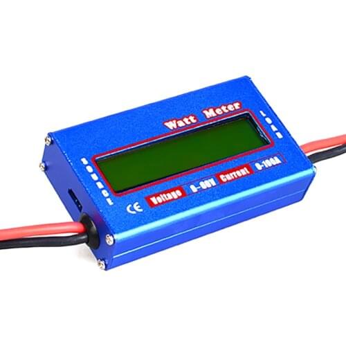 1Pcs Digital High-precision Wattmeter Power Meter DC 60V 100A RC Watt Meter Checker Balance Battery Power Analyzer