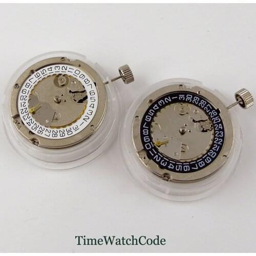 ST2555 Automatic Mechanical Movement Parts Date Display Small Seconds Black White Date Wheel Wristwatch Spare Parts Replacement
