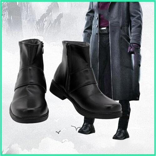 Winter Soldier Baron Zemo Cosplay Shoes Boots Halloween Costumes Accessory Custom Made