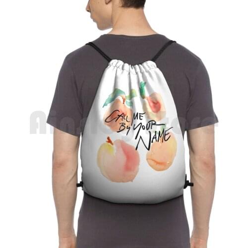 Call Me By Your Name ? Peaches Backpack Drawstring Bag Riding Climbing Gym Bag Call Me By Your Name Cmbyn Call Me By Your