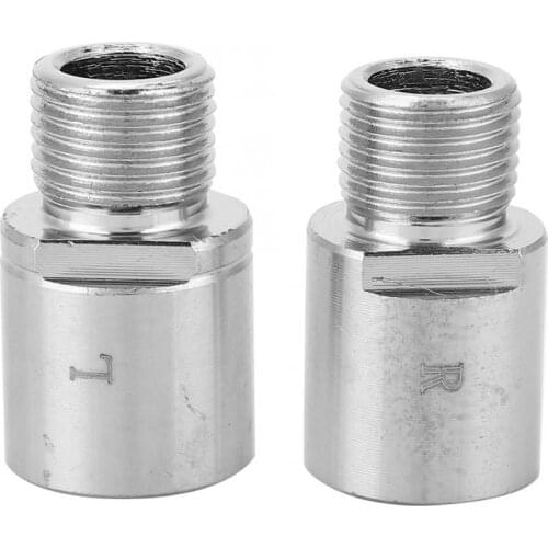 1Pair Steel Bike Pedal Extenders Bicycle Pedal Spacers for MTB Road 9/16 Inch Pedal Adapters Spacers