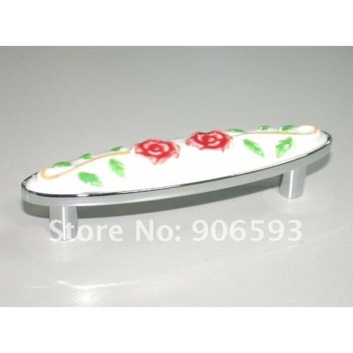 12pcs lot free shipping Elegance rilievo porcelain furniture handles
