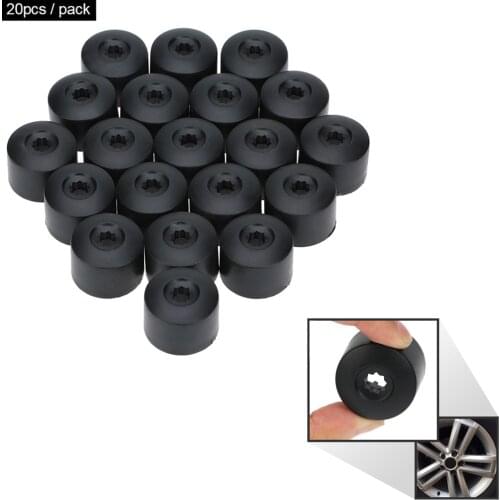 20Pcs 17mm Car Wheel Nut Cover Bolt Cap Removal Tool for VW Golf Bora Passat