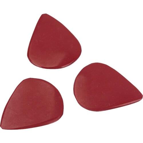3x Stone Acoustic Electric Guitar Ukulele Bass Picks Plectrums,Red
