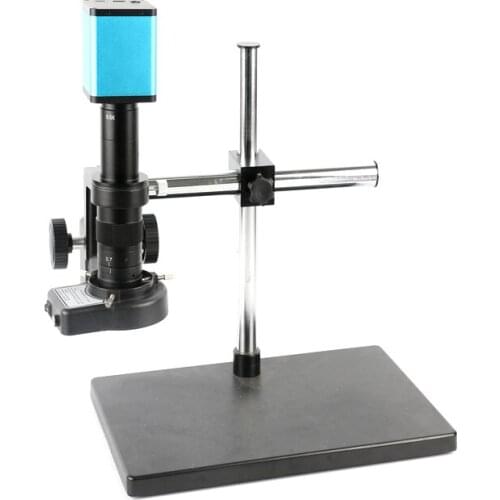 360 Dual arm support boom table 180X 300X C-Mount Lens 1080P 60FPS SONY SENSOR IMX290 HDMI Mouse control Microscope Camera