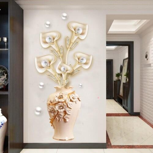3D Wallpaper Wall Stickers Home Decor Modern Painting Hallway Wall Stickers Cozy Bedroom Self-Adhesive Wallpaper 3D Wall Sticker