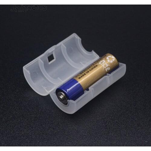 4Pcs AA/LR6 to C/R14 Size Battery Converter Plastic Cell Adaptor Cylindrical Cover Case Holder PP Material Switcher Drop Ship