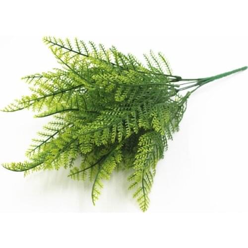 42cm Artificial Plants Eucalyptus Grass Plastic Ferns Green Leaves Fake Flower Plant Wedding Home Decoration Table Decor
