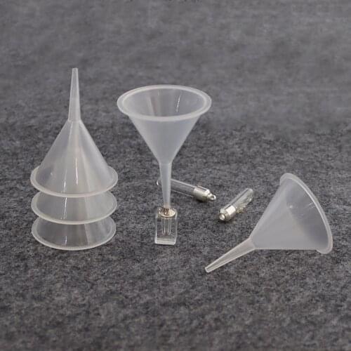 5Pcs/lot Plastic Small Funnels For Perfume Liquid Essential Oil Filling Empty Bottle Packing Tool