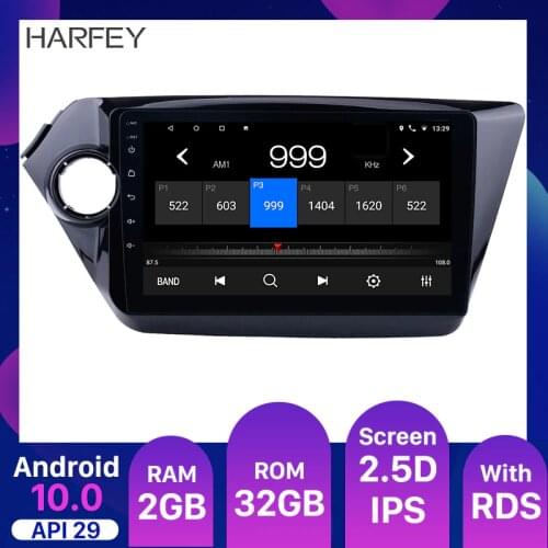 Harfey 9 inch car Multimedia 2din HD Quad-Core Android 10.0 Car Radio GPS Navigation For 2011 2012 2013 2014 2015 KIA K2 RIO