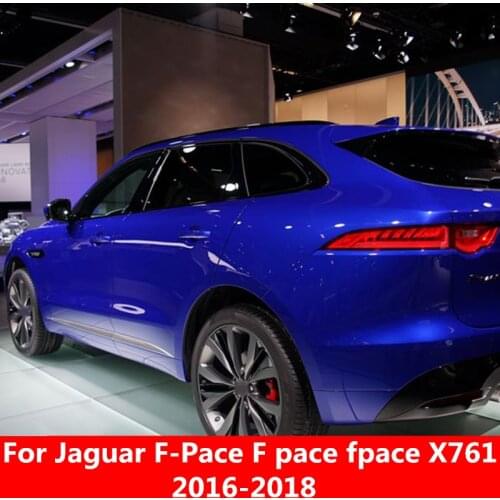 Car Window Sun Vent Visor Rain Guards Sun/ rain Shield black Exterior decoration For Jaguar F-Pace F pace fpace X761 2016-2018
