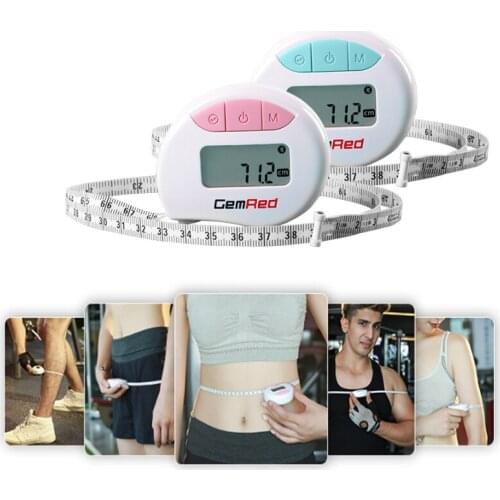 Digital Body Tape Measure 150cm LED Electronic Health Band Tape Ruler Circumference And Linear Measure Mode Body Fat Caliper