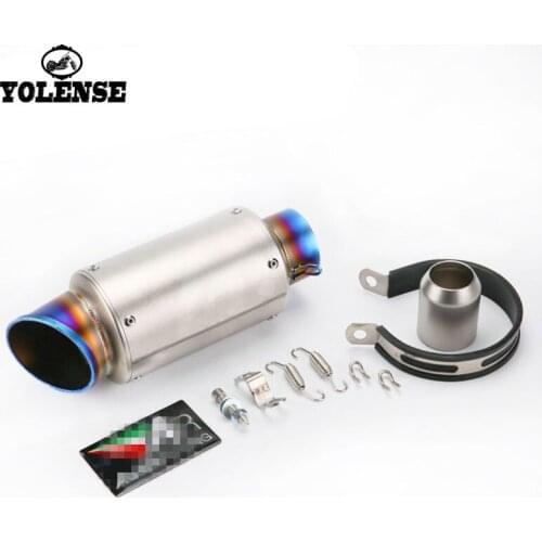 For YAMAHA YZF-R1 YZF R1 FZ1 MT-07 XJ6 MT-09 YZFR125 MT 07 09 Universal 51mm Motorcycle Exhaust Muffler Pipe Carbon Fiber Escap