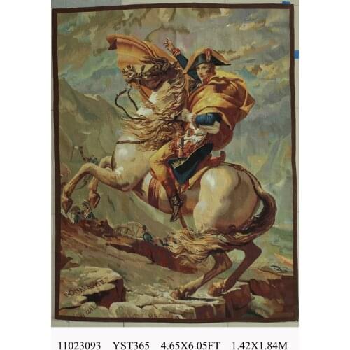 Elegant Floral Antique Handknotted Wool Aubusson Tapestry Large European Tapestry Coat