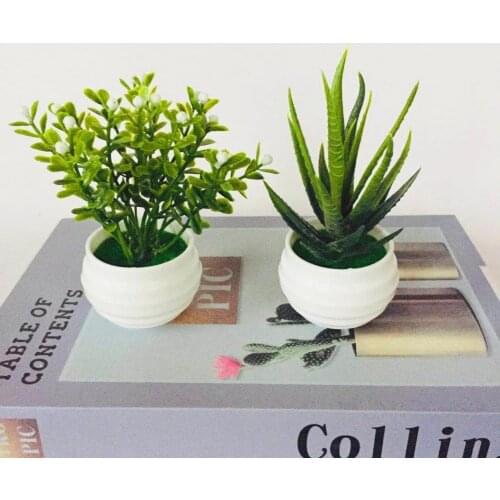 Simulation Potted Plant Artificial Perfect Plastic Display Mold Bonsai for Home Decor Hotel Garden Home Decoration