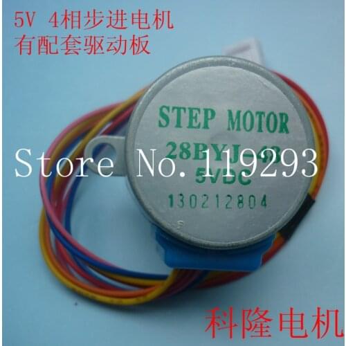 [JOY] DC 5V 4-phase 5-wire Stepper motor 28YBJ-48 28BYJ48 slowdown Stepper motor lead 25CM --20pcs/lot