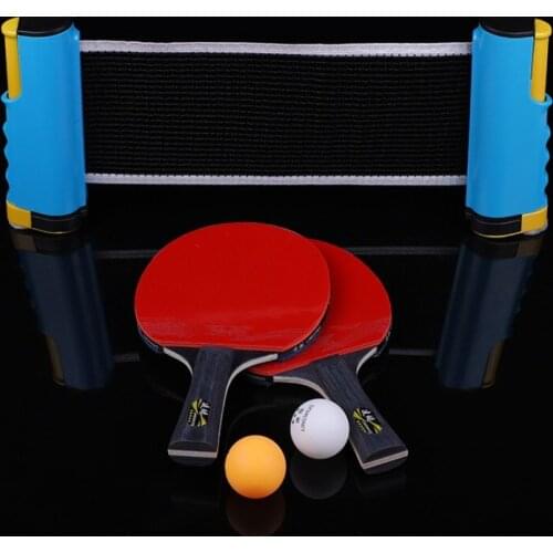 Indoor Games Sport Portable Table Tennis Net Bracket Ping-Pong Paddles Kit Set Indoor Outdoor Gym Sports Lover Accessories -40