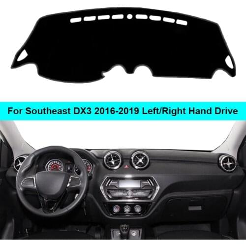 Car Inner Dashboard Cover Dash mat Carpet For Southeast DX3 2005 - 2008 2009 2010 2011 2012 2013 2014 2015 2016 2017 2018 2019