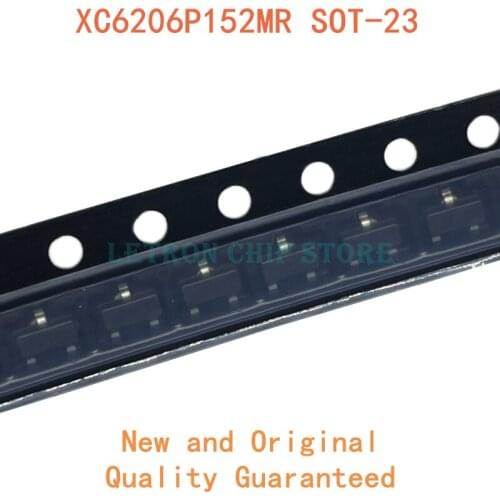 100PCS XC6206P152MR SOT-23 65E9 1.5V SOT23 SMD LDO linear regulator chip new and original IC Chipset