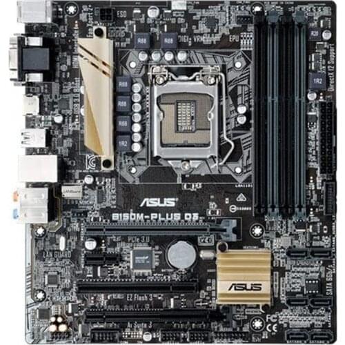 ASUS B150M-PLUS D3 Socket LGA1151 Intel B150 B150M Desktop Used PC Motherboard DDR3 64G Core i7 i5 i3 CPU PCI-E 3.0 SATA3 USB3.0