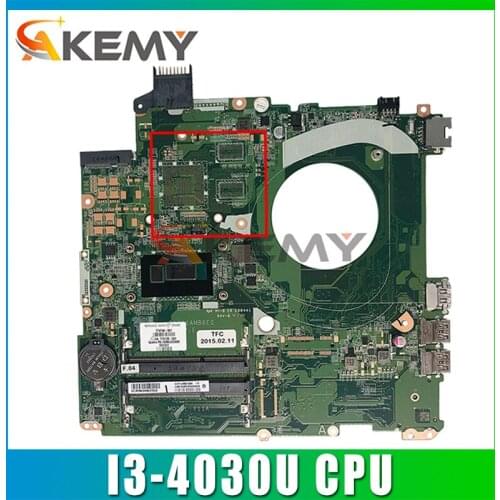 FOR HP 15-P Series Laptop Motherboard 774768-501 774768-001 DAY11AMB6E0 With SR1EN I3-4030U CPU MB 100%Tested Fast Ship