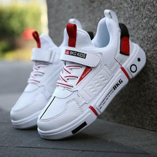 Fashion pu White Sneakers boys girls sports Casual children shoes Ventilation soft Anti-slippery kids Trainers autumn Sumner