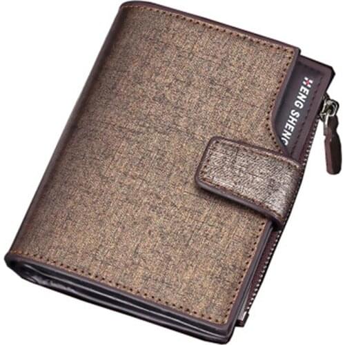 Classic Style Carteira Mens Wallet Leather Genuine Men Purse Short Male Partmon Card Holder Billetera Hombre Portafoglio Uomo