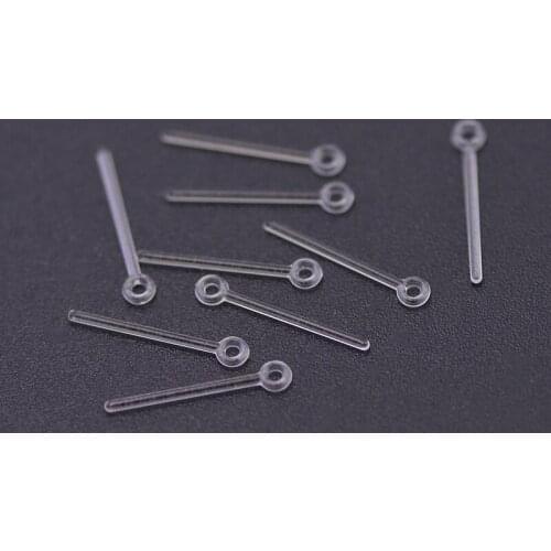 Invisible Stud Earrings with Eye Pin Hanger Findings DIY Plastic Resin Clear Pin Stud Earrings Component
