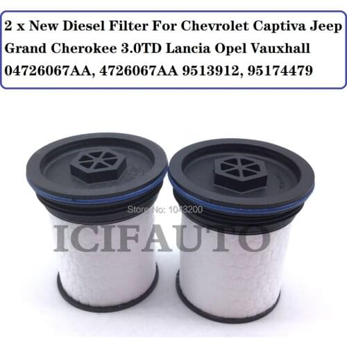 New Diesel Filter For Chevrolet Captiva Jeep Grand Cherokee 3.0TD Lancia Opel Vauxhall 04726067AA, 4726067AA 9513912, 95174479