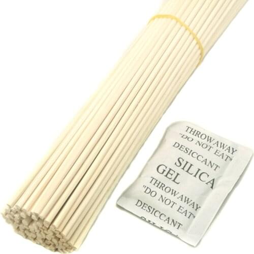 Ougual 100pcs/set 3mm Natural Color Rattan Reed Diffuser Replacement Sticks 16cm 18cm 20cm 22cm 24cm 26cm 30cm