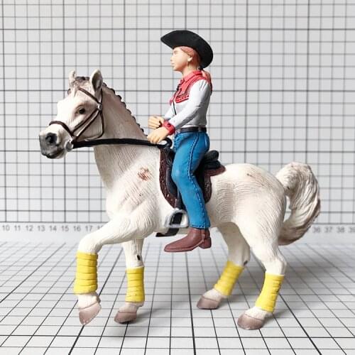 Pvc figure 1:18 doll cowboy knight bulk toy model female trainer