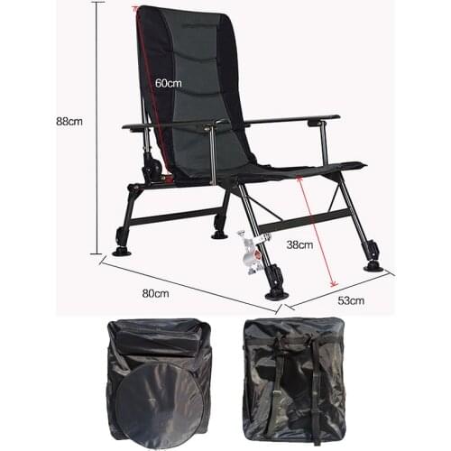 Fishing Chair Outdoor Multifunctional Strong Load-Bearing Aluminum alloy Fishing Chair Set Adjustable