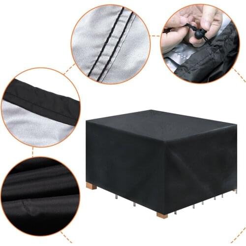 Garden Rattan Corner Furniture Cover Outdoor L Shape Waterproof Sofa Protect Set Outdoor Patio Furniture Cover