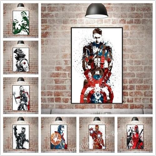 Marvel Series Avengers Canvas Painting Superhero Posters Wall Art HD Print Living Bedroom Dorm Home Module Decor Kids Gifts