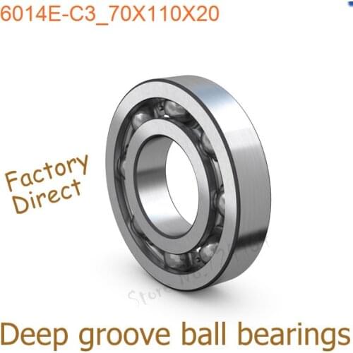 70mm Diameter Deep groove ball bearings 6014 E/C3 70mmX110mmX20mm Open ABEC-1 CNC,Motors,Engines,AUTO,Motorcycles,Roller skates