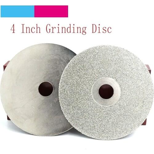 4 inch Diamond Coated Grinding Disc 36-3000# Single Double side Flat Lap Wheel Lapidary Polishing Tools For Jade Agate Crystal