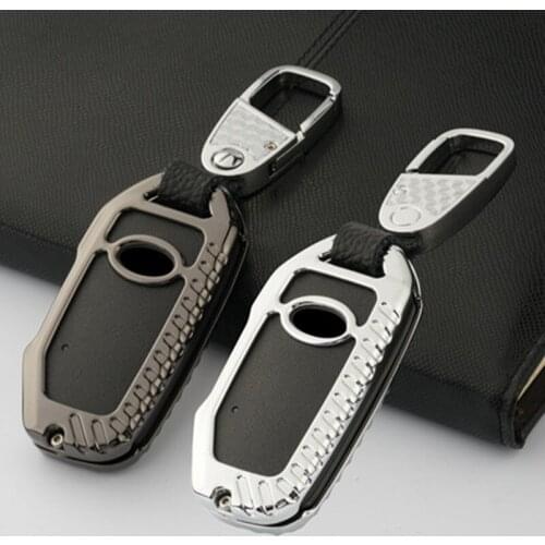 Alloy Car Key Fob Shell Cover Case For Kia Sportage Ceed Sorento Cerato Forte 2017 2018 2019 key holder keyring
